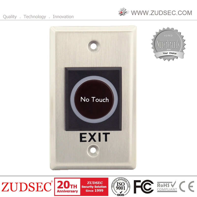 Exit Button Infrared Sensor No Touch Push Switch for Door Access Control System Door Square IR Exit Button